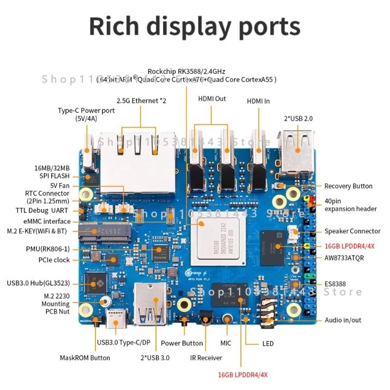 Orange Pi 5 Plus 32GB RAM Tek  - Turing Pi 2 incelemesi ve fiyatı
