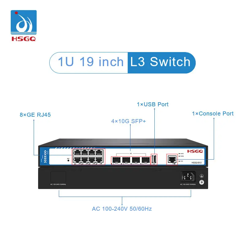 2026/HSGQ-5512 12 Portlu 8*GE - Sfp+ 10G Managed Switch 8 Port incelemesi ve fiyatı