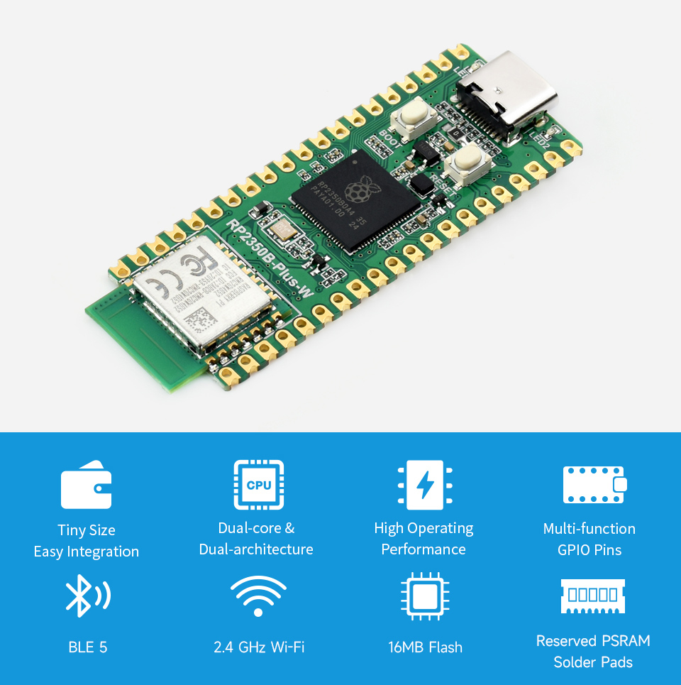 RP2350B Plus W Geliştirme Kart - Turing Pi 2 incelemesi ve fiyatı